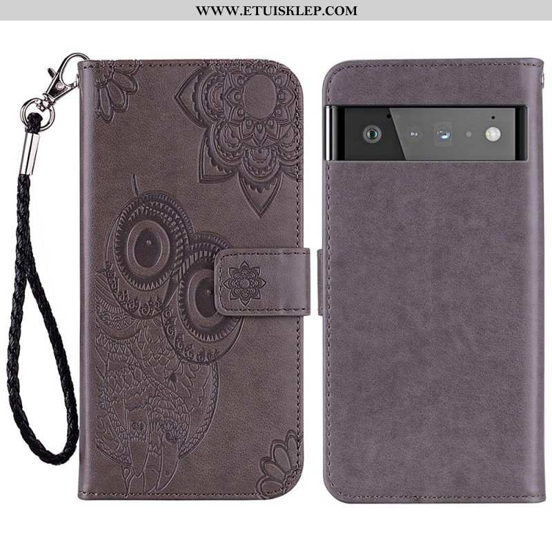 Etui Na Telefon Pokrowce do Google Pixel 6 Sowa Mandala I Smycz